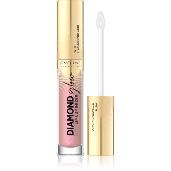  Eveline Cosmetics Diamond Glow Błyszczyk Do Ust Z Połyskiem Z Kwasem Hialuronowym Odcień 08 Honey Glam 4,5 Ml 