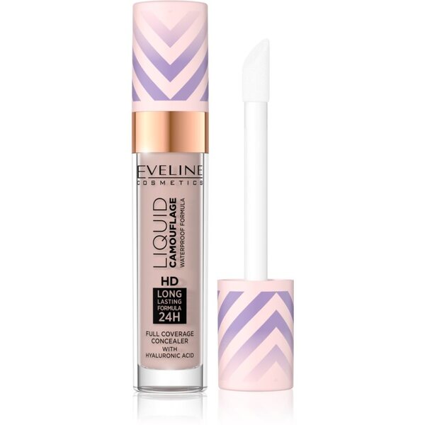  Eveline Cosmetics Liquid Camouflage Korektor Wodoodporny Z Kwasem Hialuronowym Odcień 04 Light Almond 7.5 Ml 