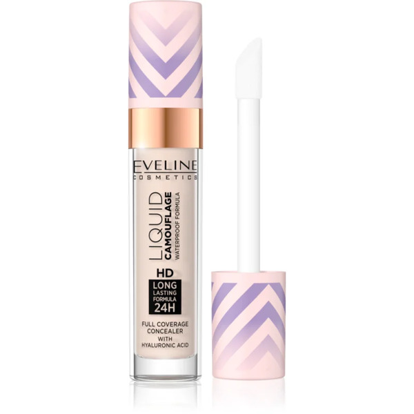  Eveline Cosmetics Liquid Camouflage Korektor Wodoodporny Z Kwasem Hialuronowym Odcień 01 Light Porcelain 7.5 Ml 