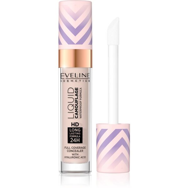  Eveline Cosmetics Liquid Camouflage Korektor Wodoodporny Z Kwasem Hialuronowym Odcień 02 Light Vanilla 7.5 Ml 