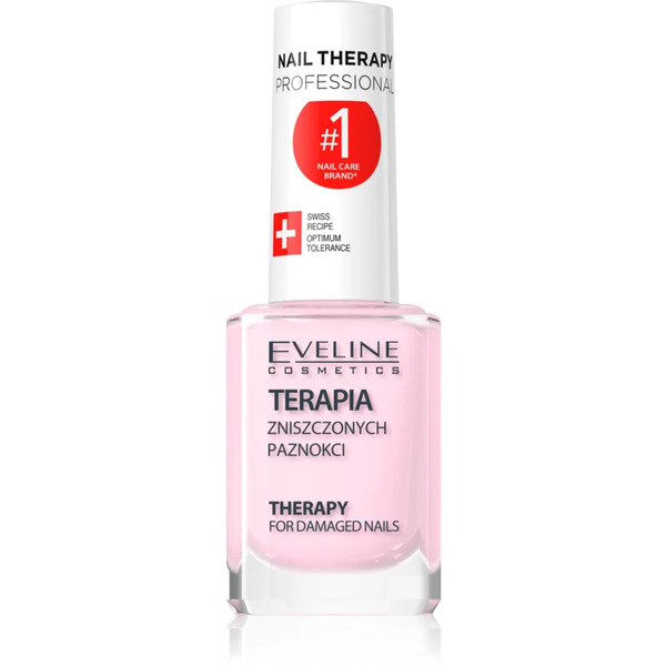  Eveline Cosmetics Nail Therapy Professional Lakier Wzmacniający Do Słabych I Zniszczonych Paznokci Z Keratyną 12 Ml 