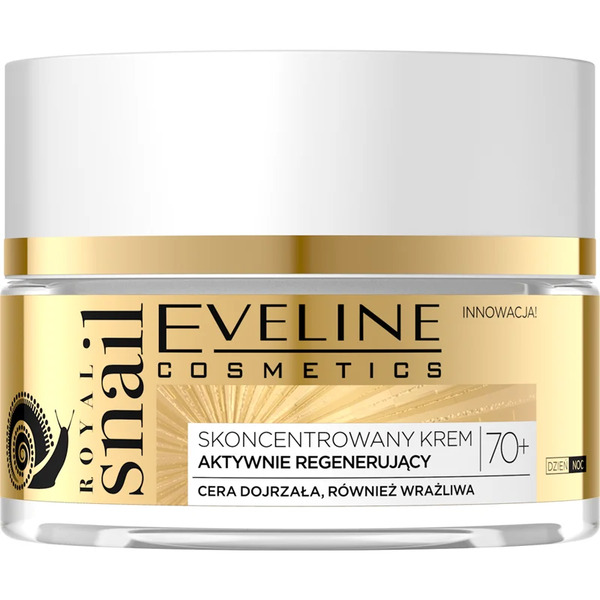  Eveline Cosmetics Royal Snail Pielęgnacja Intensywnie Nawilżająca I Rozjaśniająca Na Dzień I Na Noc 70+ 50 Ml 