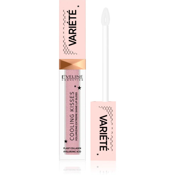  Eveline Cosmetics Variété Cooling Kisses Nawilżający Błyszczyk Do Ust Z Efektem Chłodzącym Odcień 02 Sugar Nude 6,8 Ml 