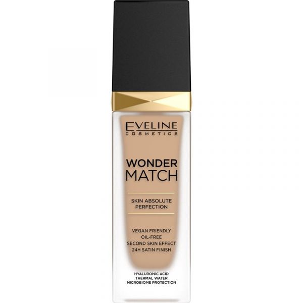  Eveline Cosmetics Wonder Match Długotrwały Podkład W Płynie Z Kwasem Hialuronowym Odcień 30 Cool Beige 30 Ml 