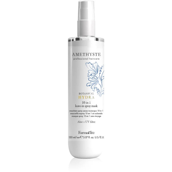  Farmavita Amethyste Botanical Hydra Intensywna Maska W Sprayu Bez Spłukiwania Włosów Przed Wysoką Temperaturą	 Z Filtrem Uv 150 Ml 