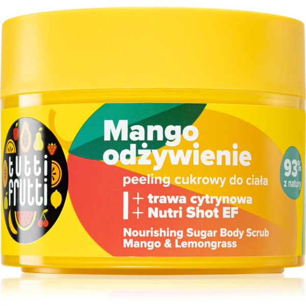  Farmona Tutti Frutti Tango Mango Peeling Cukrowy Delikatnie Oczyszczający I Odżywiający Skórę Mango & Lemongrass 300 G 