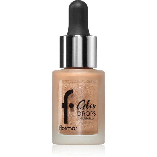  Flormar Glow Drops Highlighter Płynny Rozjaśniacz Odcień 001 Moon Glow 14 Ml 