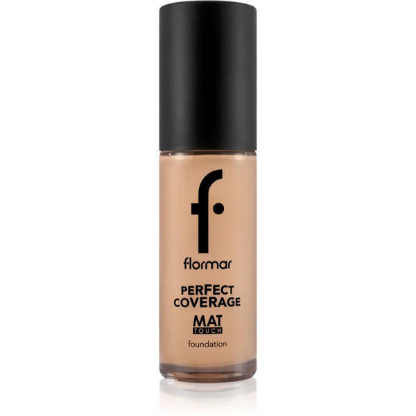  Flormar Perfect Coverage Mat Touch Foundation Podkład Matujący Do Skóry Tłustej I Mieszanej Odcień 301 Soft Beige 30 Ml 