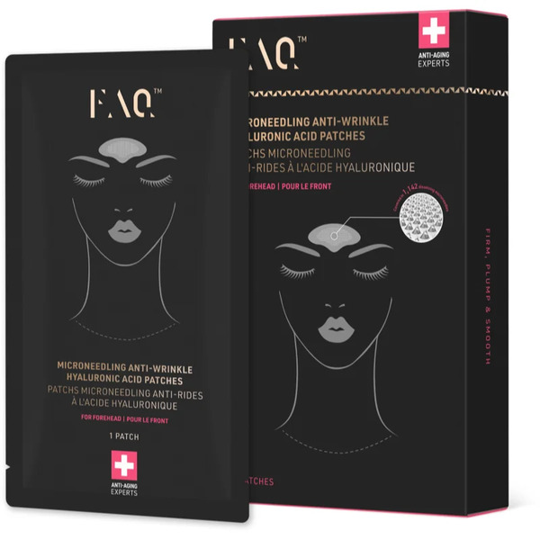  Foreo Faq™ Microneedling Anti-wrinkle Plastry Przeciwzmarszczkowe Na Czoło Z Kwasem Hialuronowym 3 Szt. 