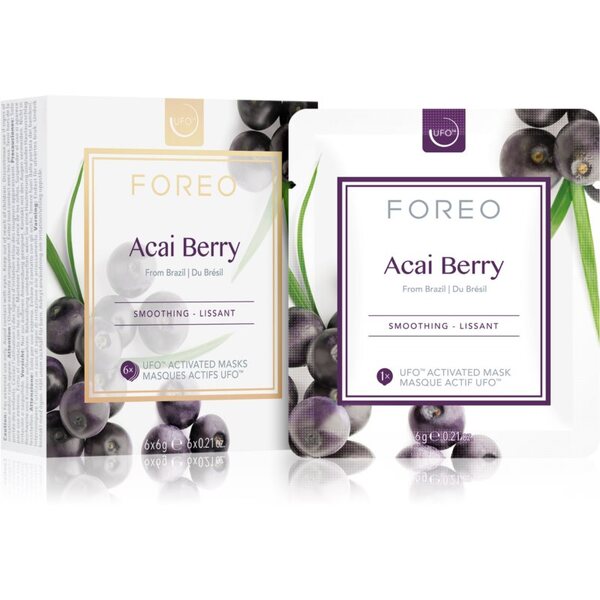  Foreo Ufo™ Acai Berry Maseczka Wygładzająca 6 X 6 G 