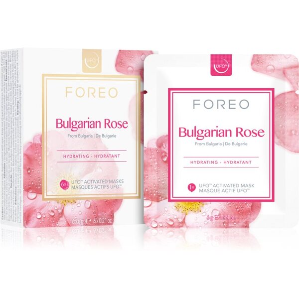  Foreo Ufo™ Bulgarian Rose Maseczka Nawilżająca 6 X 6 G 