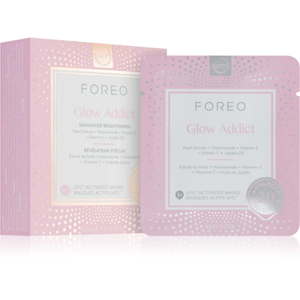  Foreo Ufo™ Glow Addict Rozjaśniająca Maseczka Do Twarzy 6 Szt. 