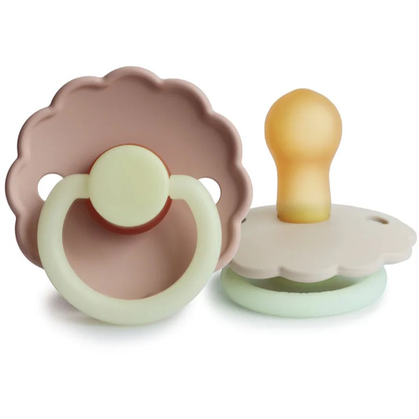  Frigg Daisy Size 1:0-6 Months Smoczek Blush Night/cream Night 2 Szt. 