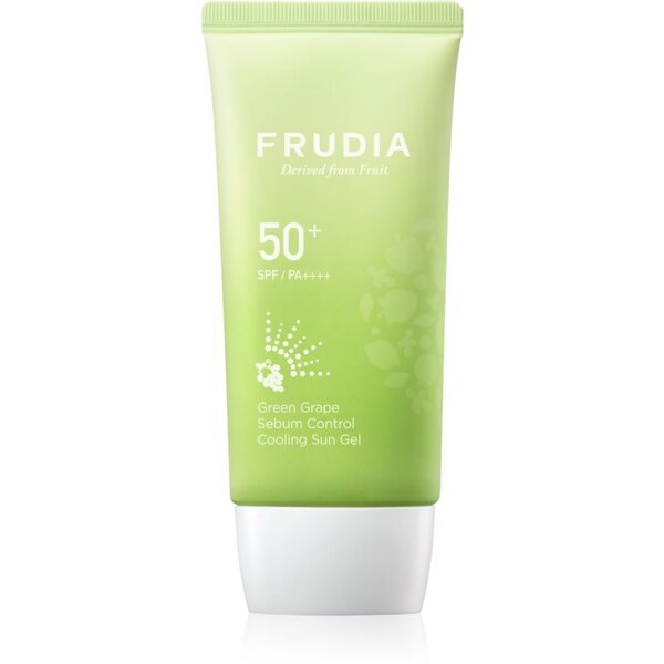  Frudia Sun Green Grape Sebum Control żel Nawilżający Do Opalania Do Skóry Tłustej I Mieszanej Spf 50+ 50 G 