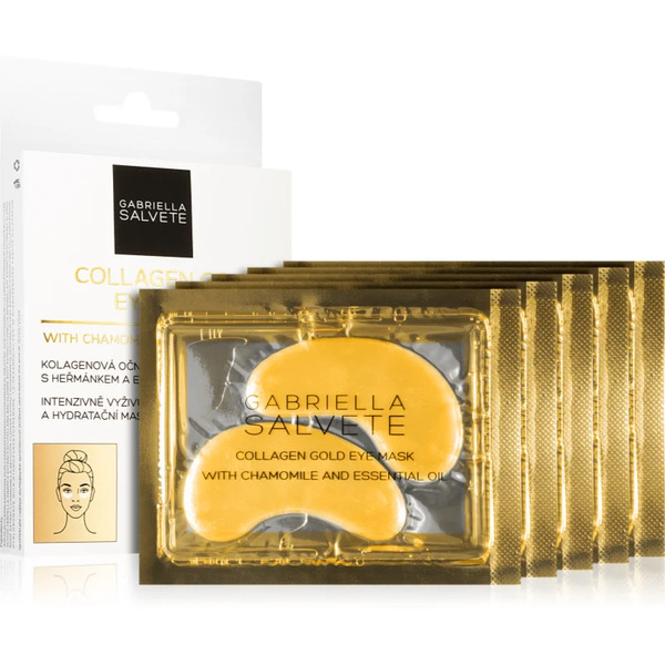  Gabriella Salvete Eye Mask Collagen Gold Maska Pod Oczy Przeciw Obrzękom I Cieniom Z Kolagenem 5 Szt. 