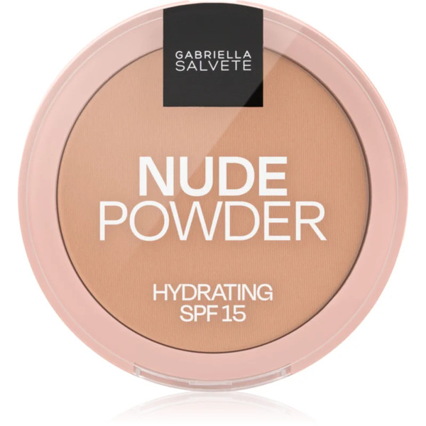  Gabriella Salvete Fixing Powder Hydrating Delikatny Puder W Kompakcie Spf 15 Odcień 04 Nude Beige 8 G 