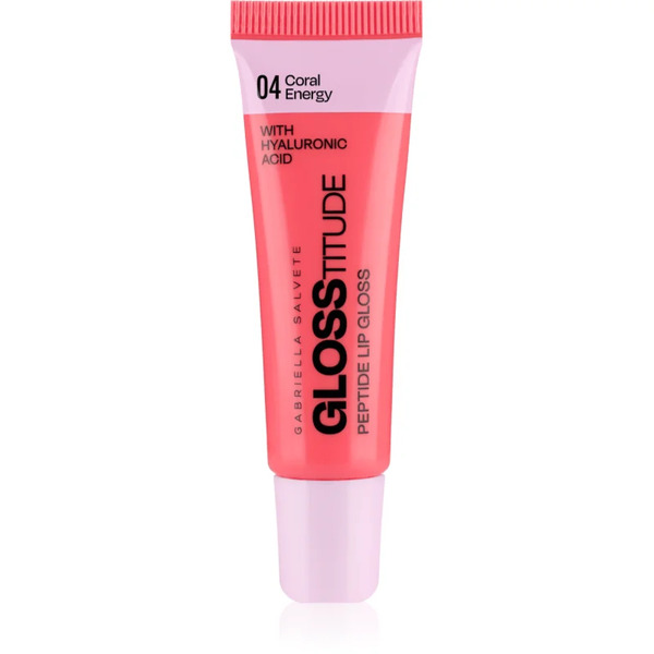  Gabriella Salvete Glosstitude Peptide Lip Gloss Nawilżający Błyszczyk Do Ust Odcień 04 Coral Energy 10 Ml 