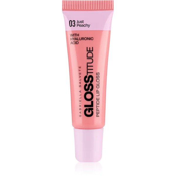  Gabriella Salvete Glosstitude Peptide Lip Gloss Nawilżający Błyszczyk Do Ust Odcień 03 Just Peachy 10 Ml 