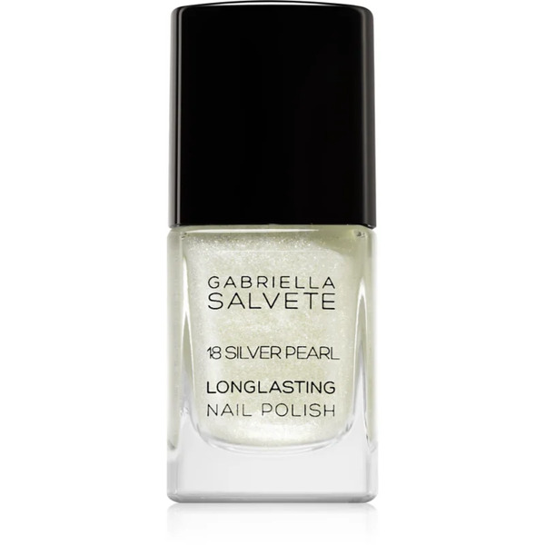  Gabriella Salvete Longlasting Enamel Długotrwały Lakier Do Paznokci Z Perłowym Blaskiem Odcień 18 Silver Pearl 11 Ml 