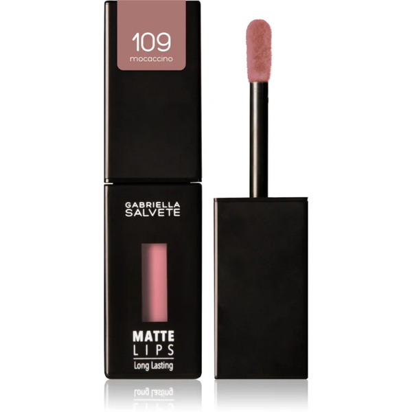  Gabriella Salvete Matte Lips Długotrwała Szminka W Płynie Z Matowym Wykończeniem Odcień 109 Mocaccino 4,5 Ml 