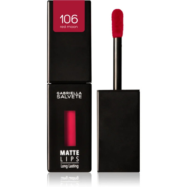  Gabriella Salvete Matte Lips Długotrwała Szminka W Płynie Z Matowym Wykończeniem Odcień 106 Red Moon 4,5 Ml 