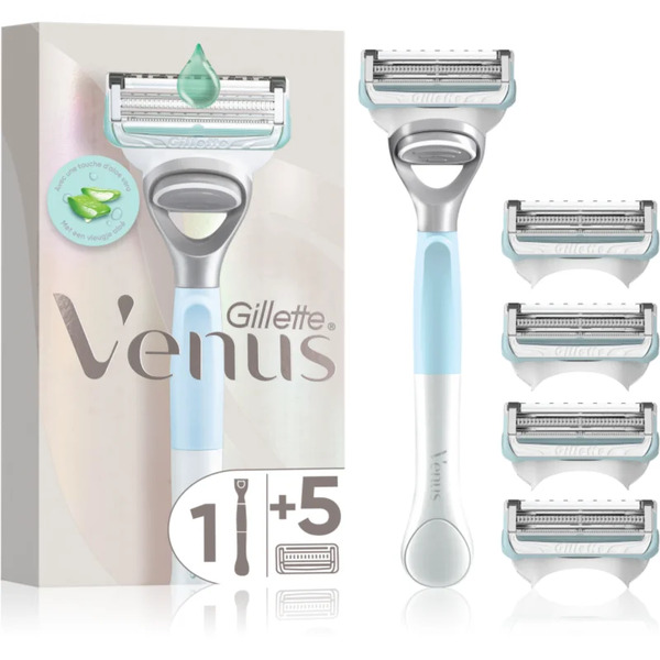  Gillette Venus For Pubic Hair&skin Maszynka Do Golenia Do Stylizacji Strefy Bikini + Zapasowa Główka 5 Szt. 