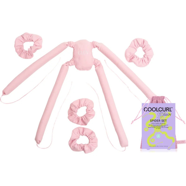 Glov Coolcurl Spider Set Akcesoria Do Formowania Fal Odcień Pink 1 Szt. 
