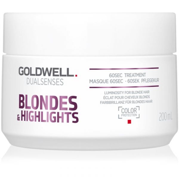  Goldwell Dualsenses Blondes & Highlights Maseczka Regenerująca Neutralizująca żółtawe Odcienie 200 Ml 