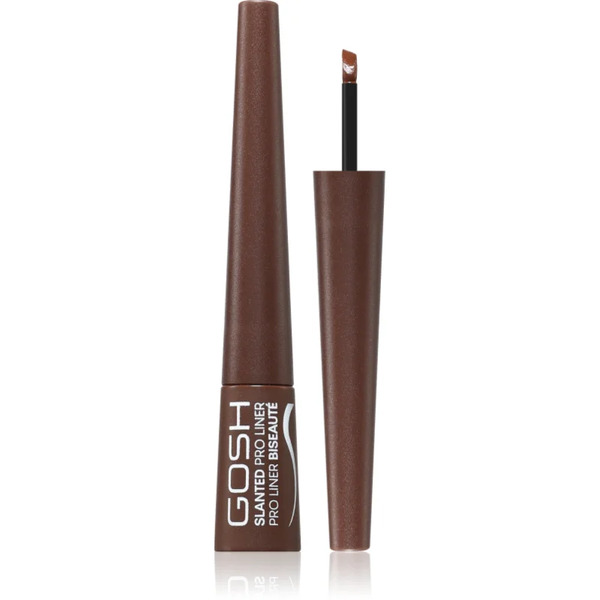  Gosh Copenhagen Slanted Pro Liner Eyeliner W Płynie Odcień 003 Matt Brown 2.5 Ml 