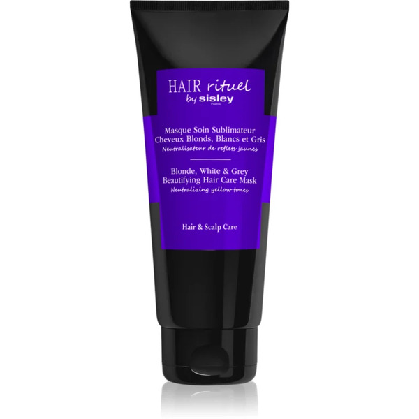  Hair Rituel By Sisley Blonde, White & Grey Beautifying Hair Care Mask Maska Do Włosów Szampon Neutralizujący Rude Odcienie 200 Ml 