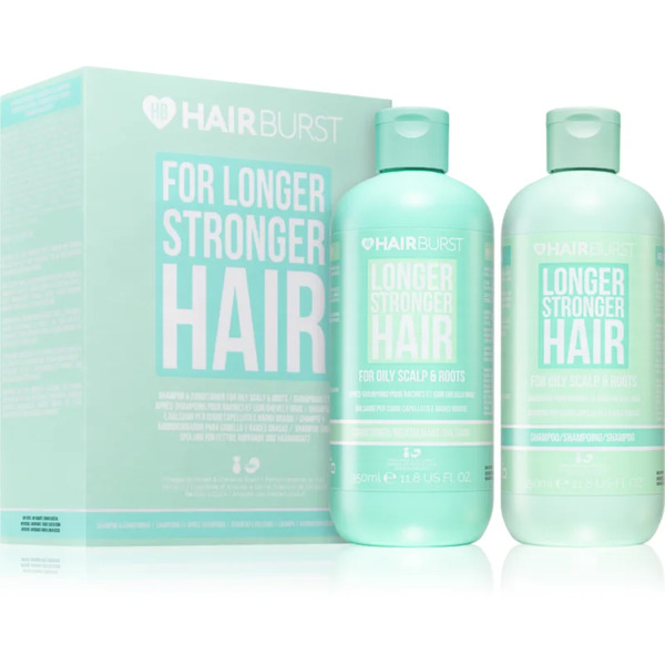  Hairburst Longer Stronger Hair Oily Scalp & Roots Set Zestaw Upominkowy Do Włosów Przetłuszczających 