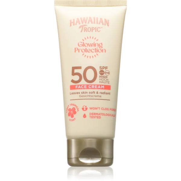  Hawaiian Tropic Glowing Protection Face Cream Krem Do Opalania Twarzy Spf 50 50 Ml 