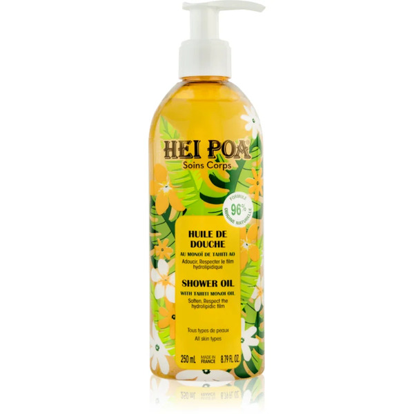  Hei Poa Tahiti Monoi Oil łagodny Olejek Pod Prysznic 250 Ml 