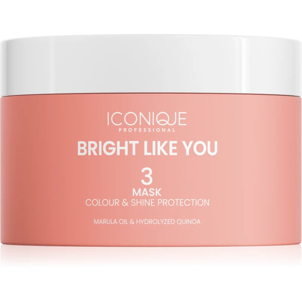  Iconique Professional Bright Like You Colour & Shine Protection Mask Odnawiająca Maska Ochronna Do Włosów Farbowanych 200 Ml 