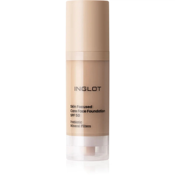  Inglot Skin Focused Care Face Foundation Spf 50 Podkład Kryjący Spf 50 Odcień 306 Medium Beige 30 Ml 
