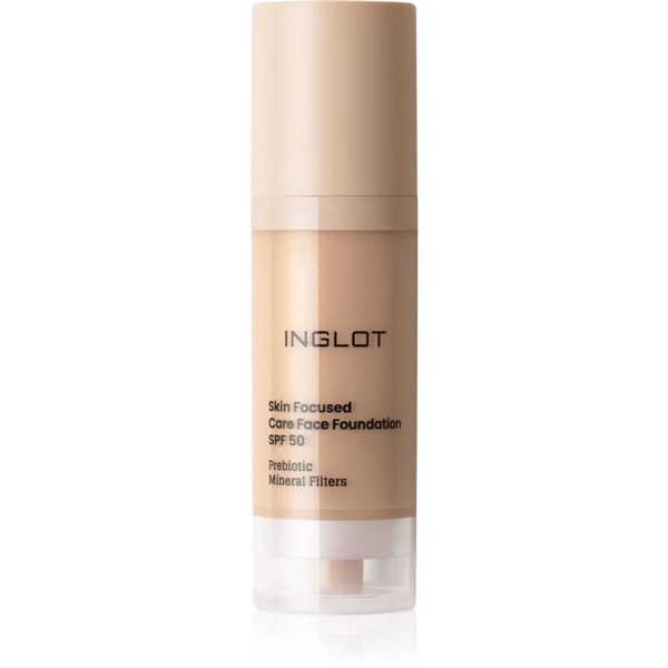  Inglot Skin Focused Care Face Foundation Spf 50 Podkład Kryjący Spf 50 Odcień 305 Peachy Beige 30 Ml 