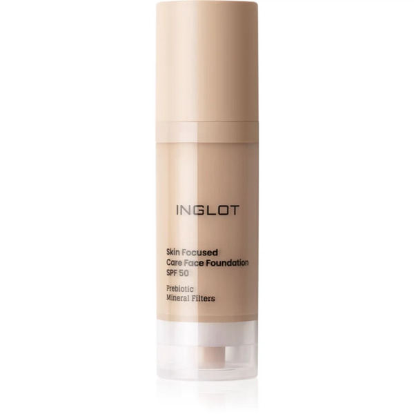  Inglot Skin Focused Care Face Foundation Spf 50 Podkład Kryjący Spf 50 Odcień 303 Porcelain Beige 30 Ml 