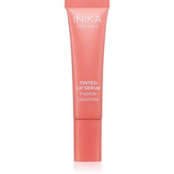  Inika Organic Tinted Lip Serum Peptide + Ceramide Serum Do Ujednolicania Kolorytu Skóry Do Ust Odcień Blush 10 Ml 