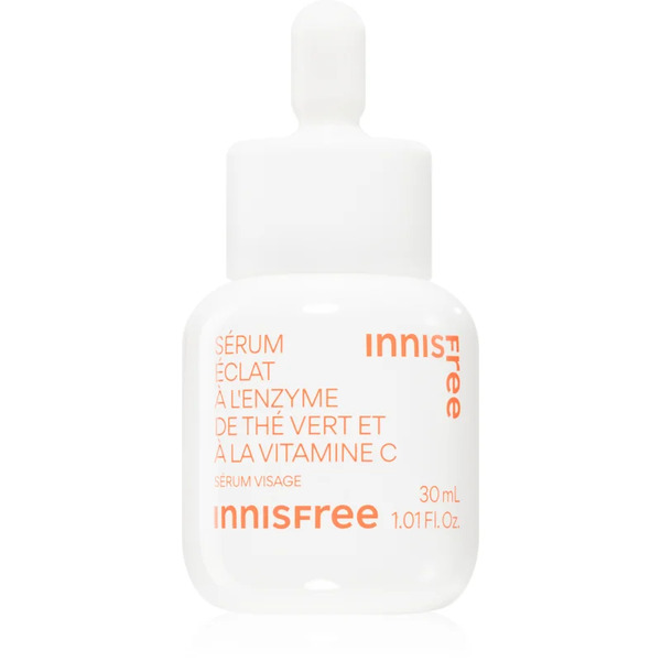  Innisfree Green Tea Enzyme Vitamin C Brightening Serum Serum Rozświetlające Z Witaminą C Do Ujednolicenia Kolorytu Skóry 30 Ml 