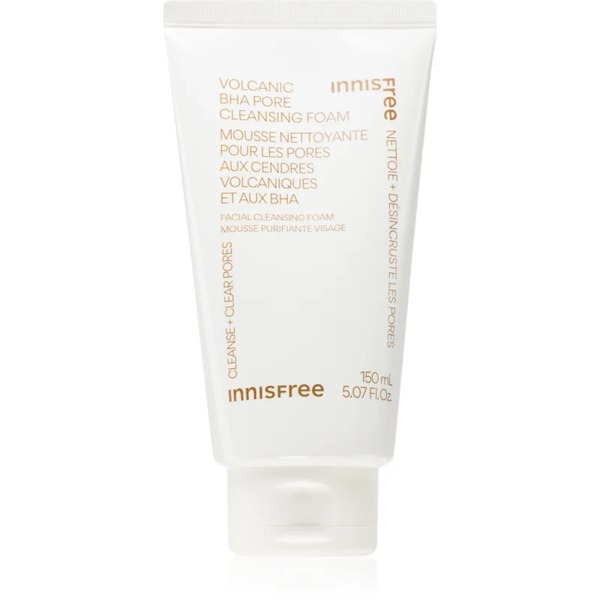  Innisfree Volcanic Bha Pore Cleansing Foam Delikatna Pianka Oczyszczająca Do Wygładzenia Skóry I Zmniejszenia Porów 150 Ml 