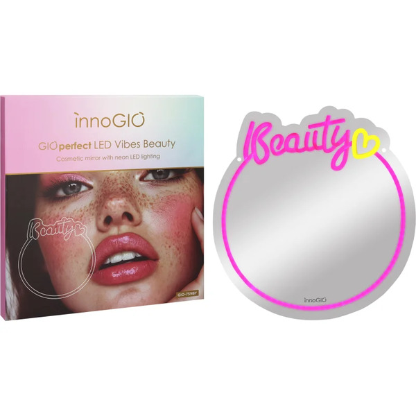  Innogio Vibes Beauty Gio-759by Lusterko Kosmetyczne Z Podświetleniem Led 32,5 Cm X 34cm X 1cm 1 Szt. 