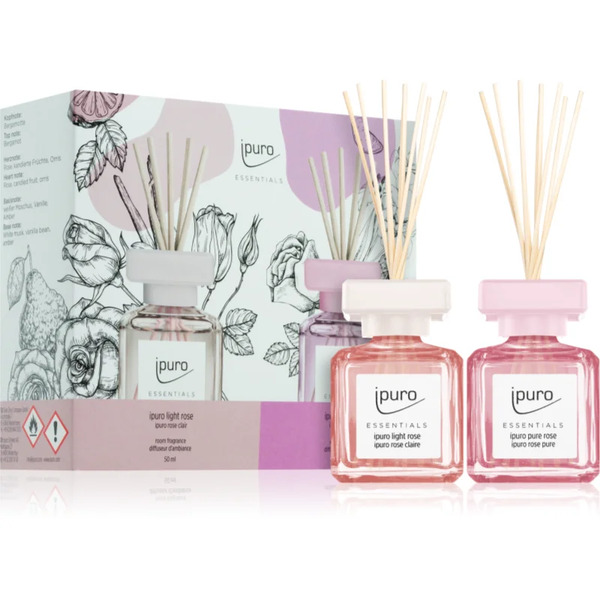 Ipuro Essentials Light & Pure Rose Zestaw Upominkowy 2x50 Ml 