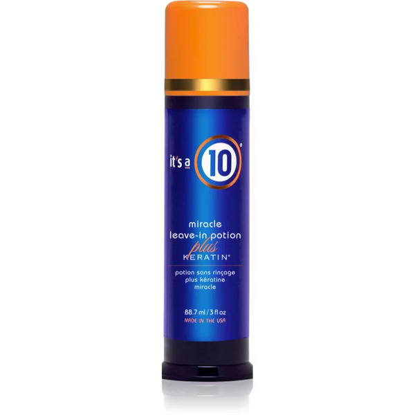  It's A 10 Plus Keratin Miracle Leave-in Potion Balsam Bez Spłukiwania Do Nabłyszczania I Zmiękczania Włosów 88.7 Ml 