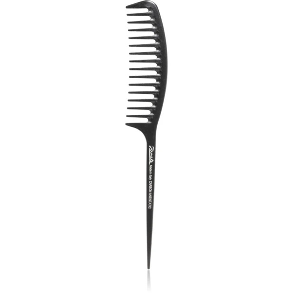  Janeke Carbon Fibre Fashion Comb With A Long Tail And Wavy Frame Grzebień Do Włosów 21,5 X 3 Cm 1 Szt. 