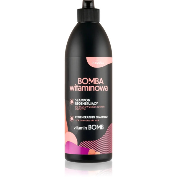  Joanna Vitamin Bomb Regenerating Shampoo Szampon Regenerujący Do Włosów Suchych I Zniszczonych 500 Ml 