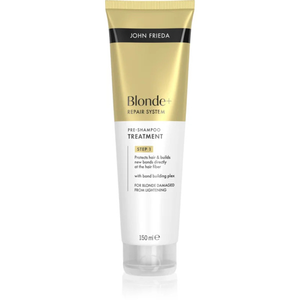 John Frieda Blonde+ Repair System Pre-shampoo Treatment Odżywcze Preludium Pielęgnacyjne Do Wzmocnienia Włosów 150 Ml 