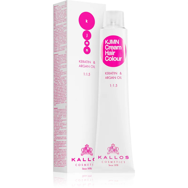  Kallos Kjmn Professional Cream Hair Colour Keratin & Argan Oil Farba Do Włosów Z Keratyną I Olejkiem Arganowym Odcień 9.3 Very Light Golden Blond 100 