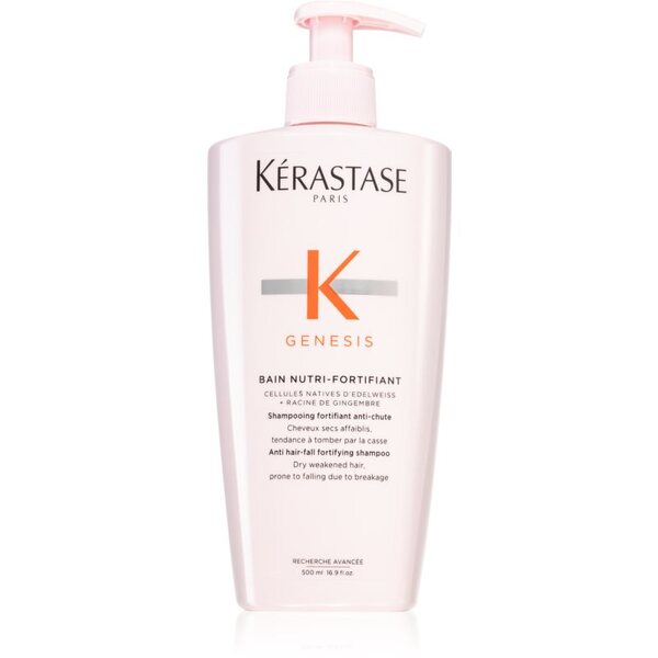  Kérastase Genesis Bain Nutri-fortifiant Szampon Nawilżająco-rewitalizujący Przeciw Wypadaniu Włosów 500 Ml 