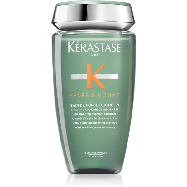  Kérastase Genesis Homme Bain De Force Quotiden Oczyszczający Szampon Odżywczy Do Słabych Włosów Z Tendencją Do Wypadania Dla Mężczyzn 250 Ml 