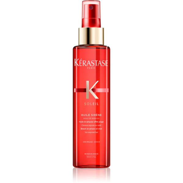  Kérastase Soleil Huile Sirène Nawilżająca Mgiełka Olejowa Dwufazowa Dla Efektu Plażowego Z Filtrem Uv 150 Ml 
